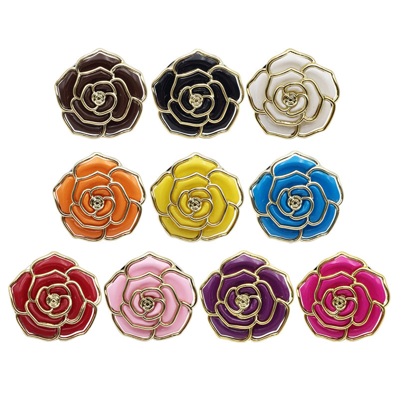 Wholesale Round Rose Bag Hook Phnom Penh Gradient Solid Color Folding Table Ornaments
